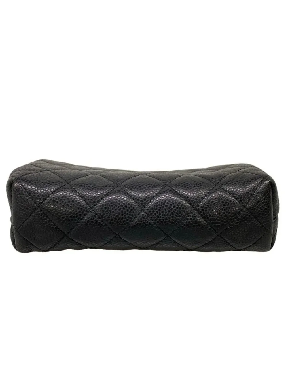 Chanel Pouch Quilted Black Gold